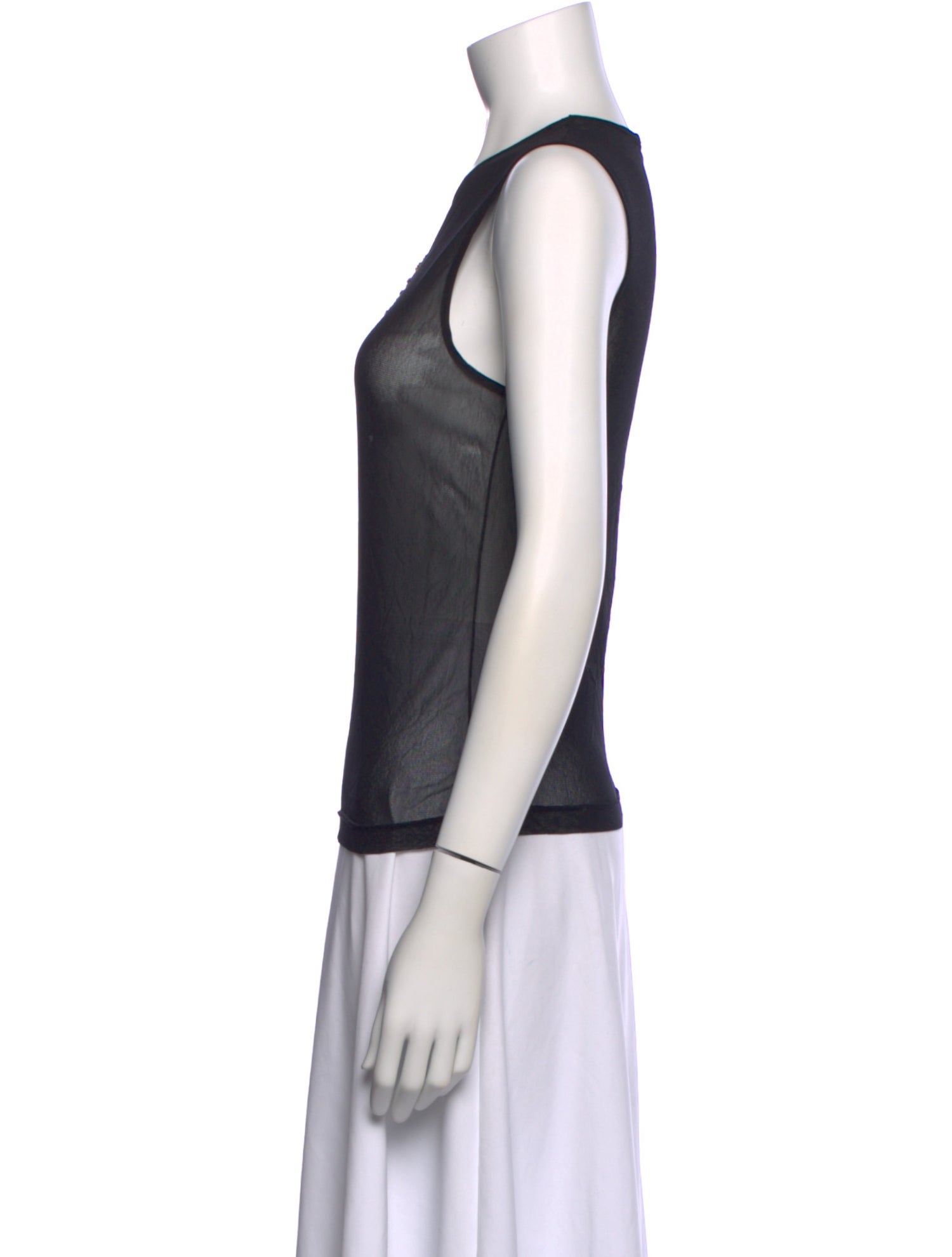 Vivienne Tam Nylon Floral Print Top