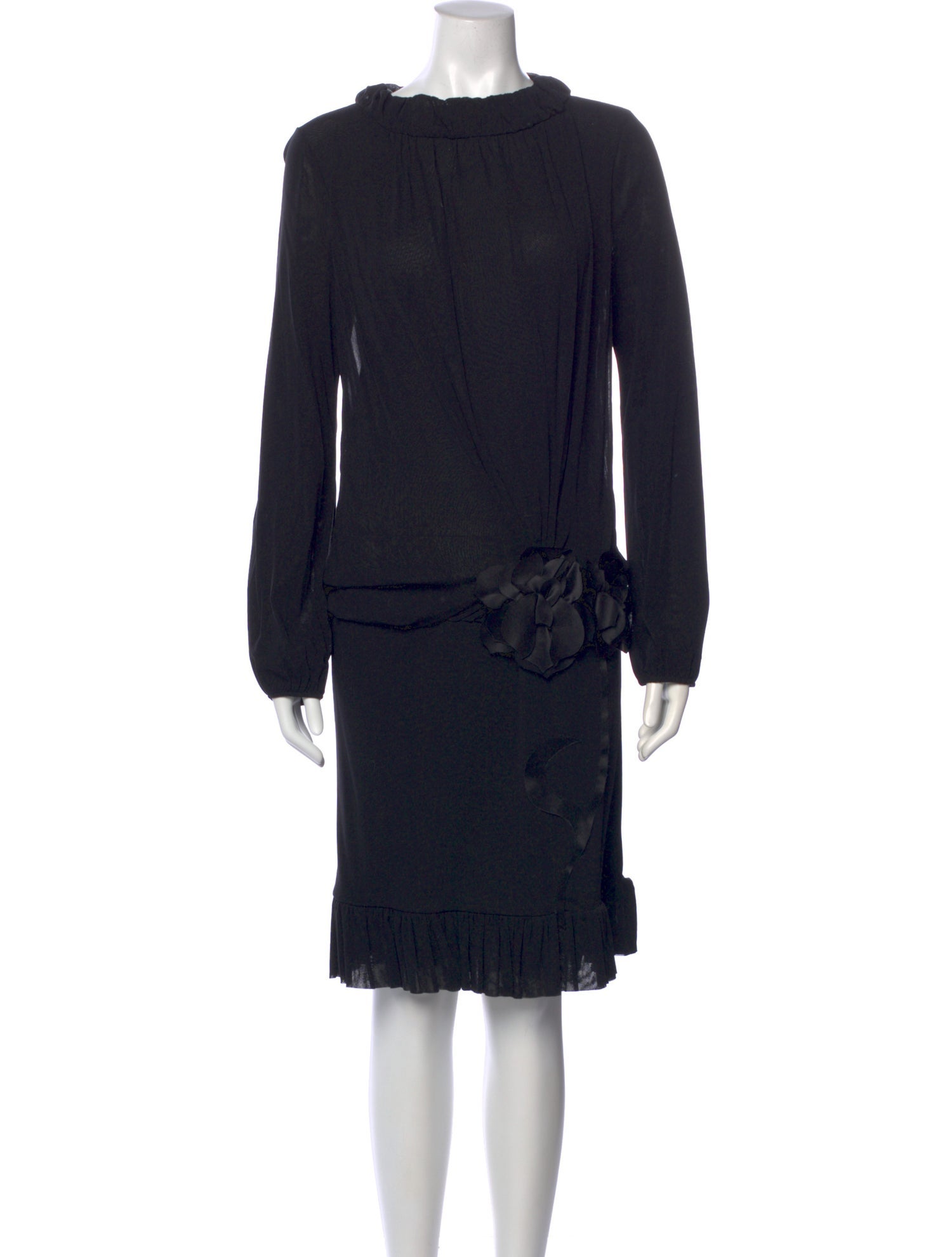 Vivienne Tam Bateau Neckline Knee-Length Dress