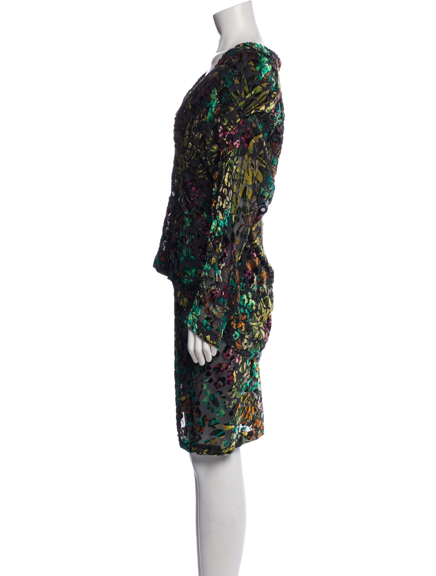 Vivienne Tam Silk Printed Dress Set