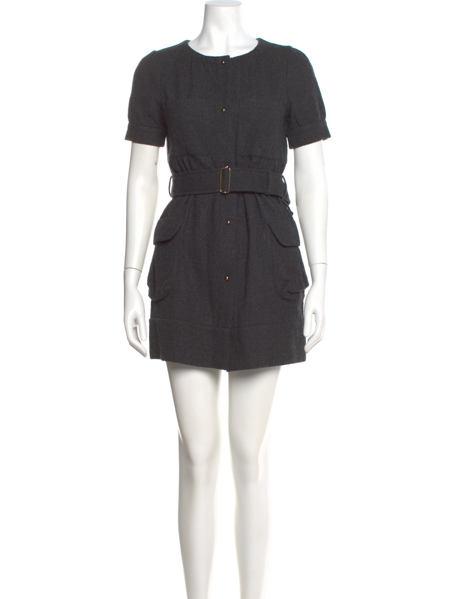 Vivienne Tam Wool Mini Dress
