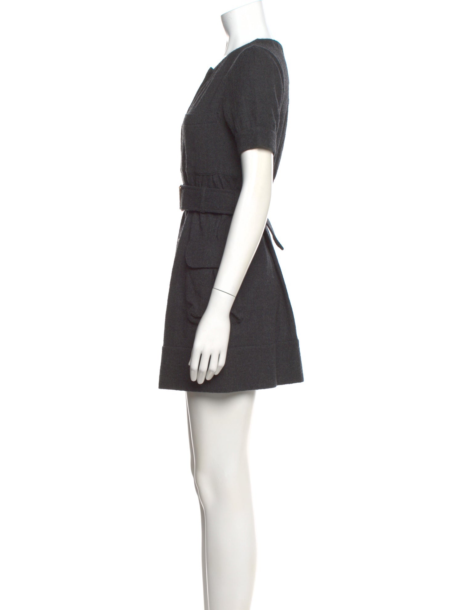 Vivienne Tam Wool Mini Dress