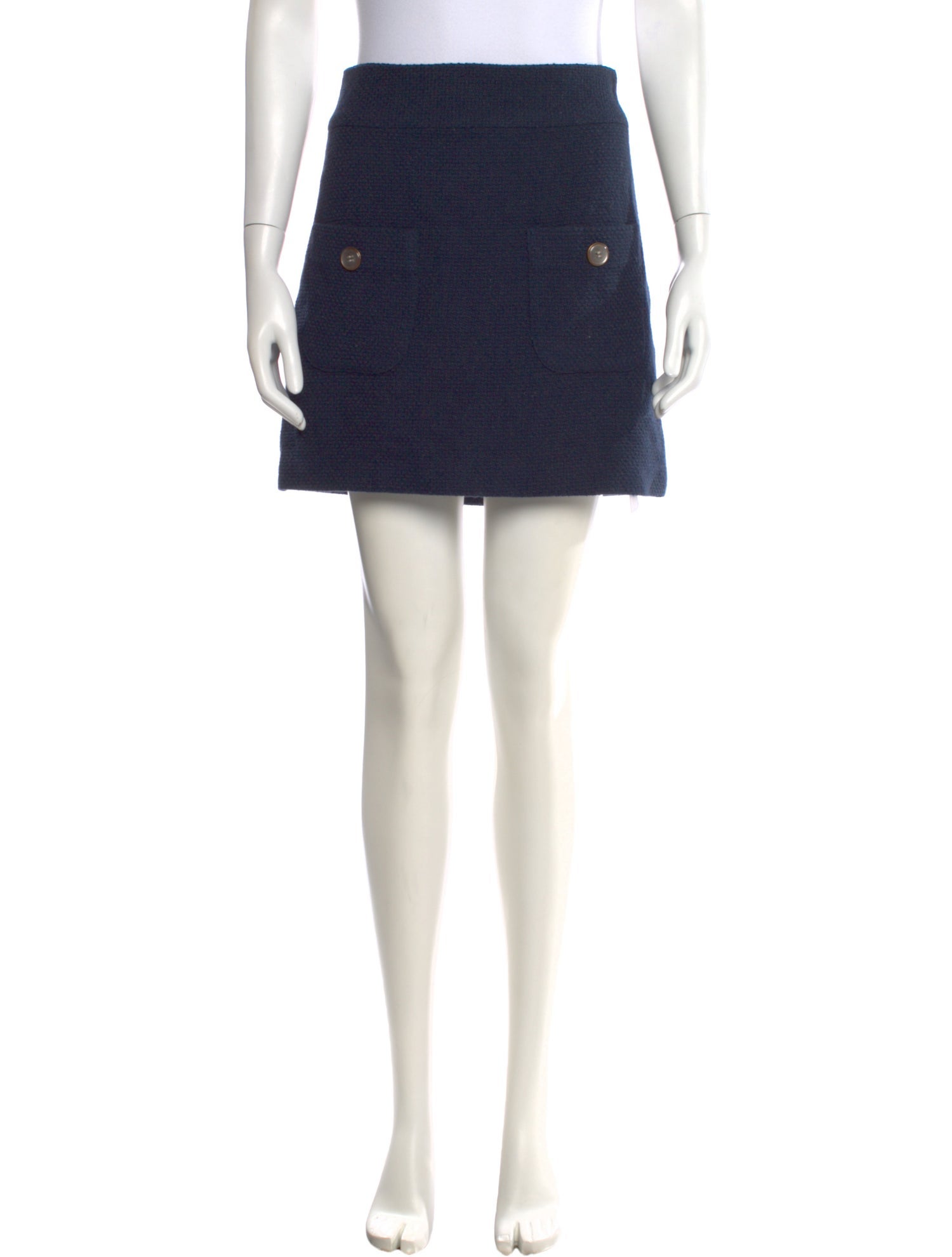 Vivienne Tam Wool Mini Skirt