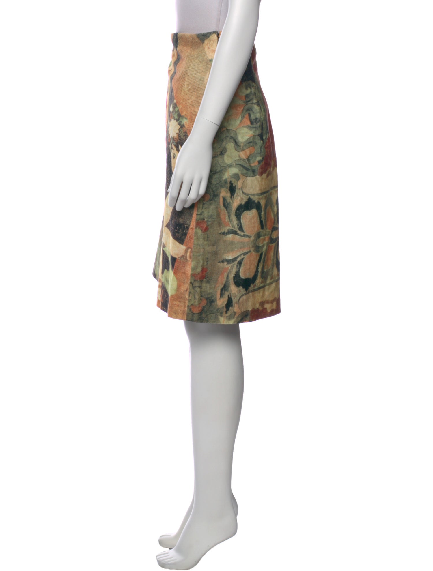 Vivienne Tam Floral Print Knee-Length Skirt