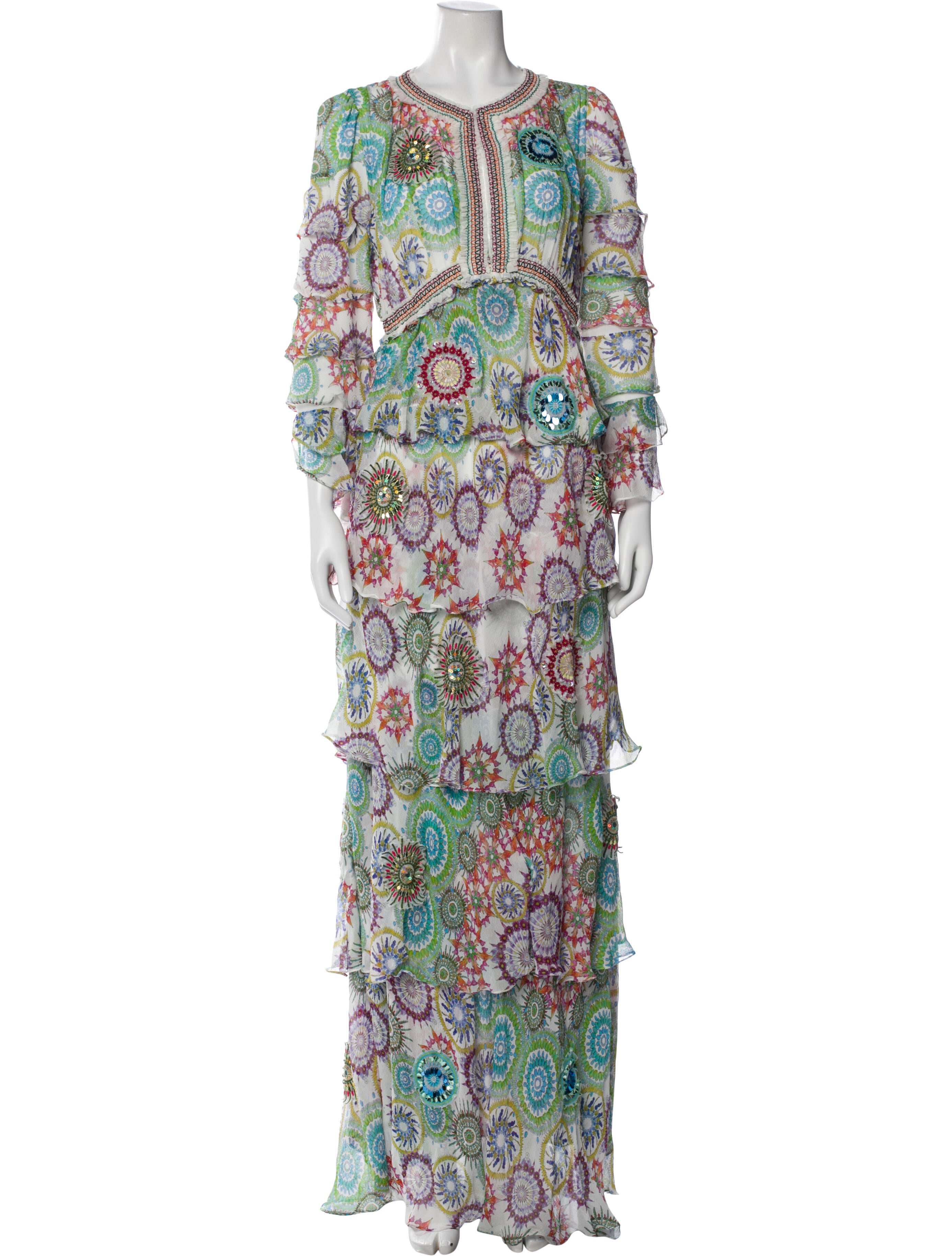 Vivienne Tam Silk Long Dress