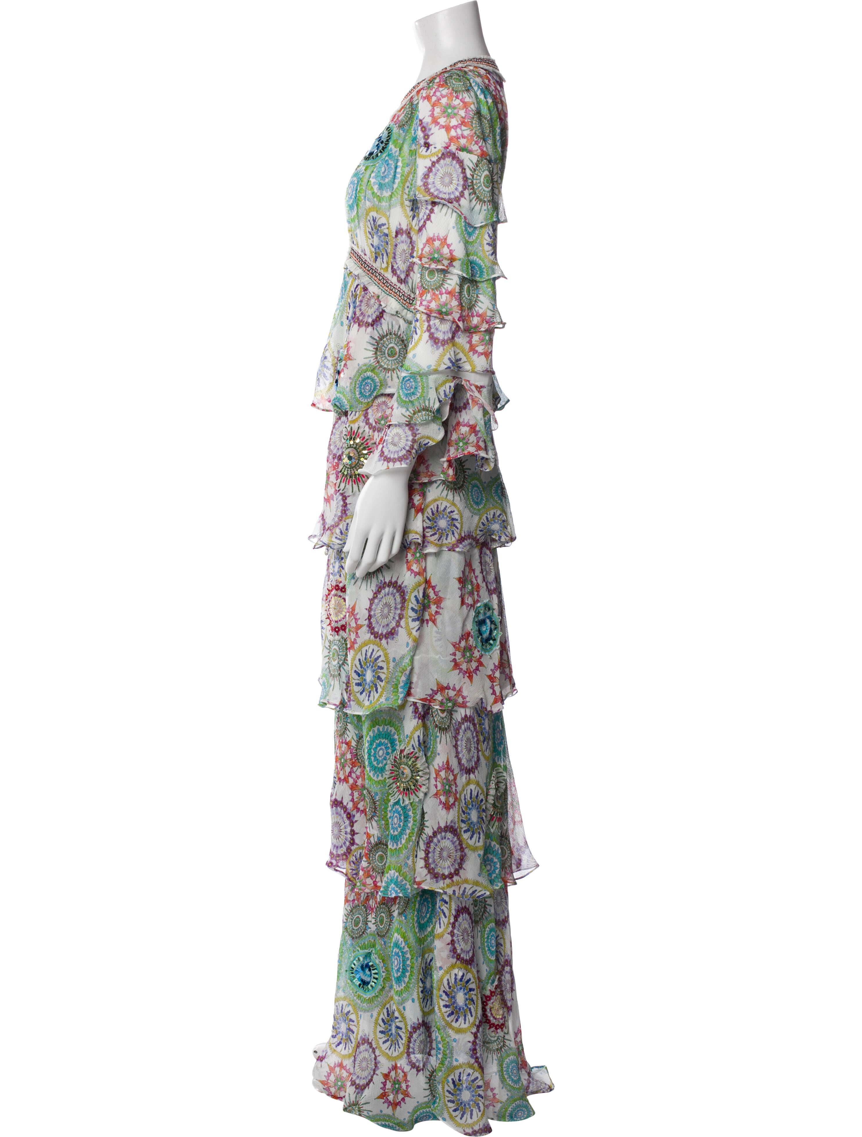 Vivienne Tam Silk Long Dress