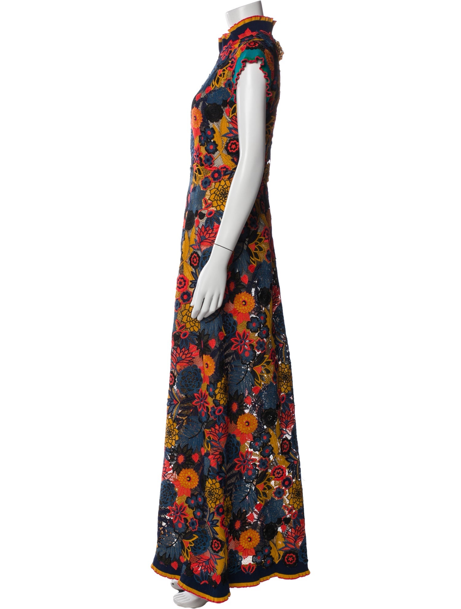 Vivienne Tam Floral Print Long Dress