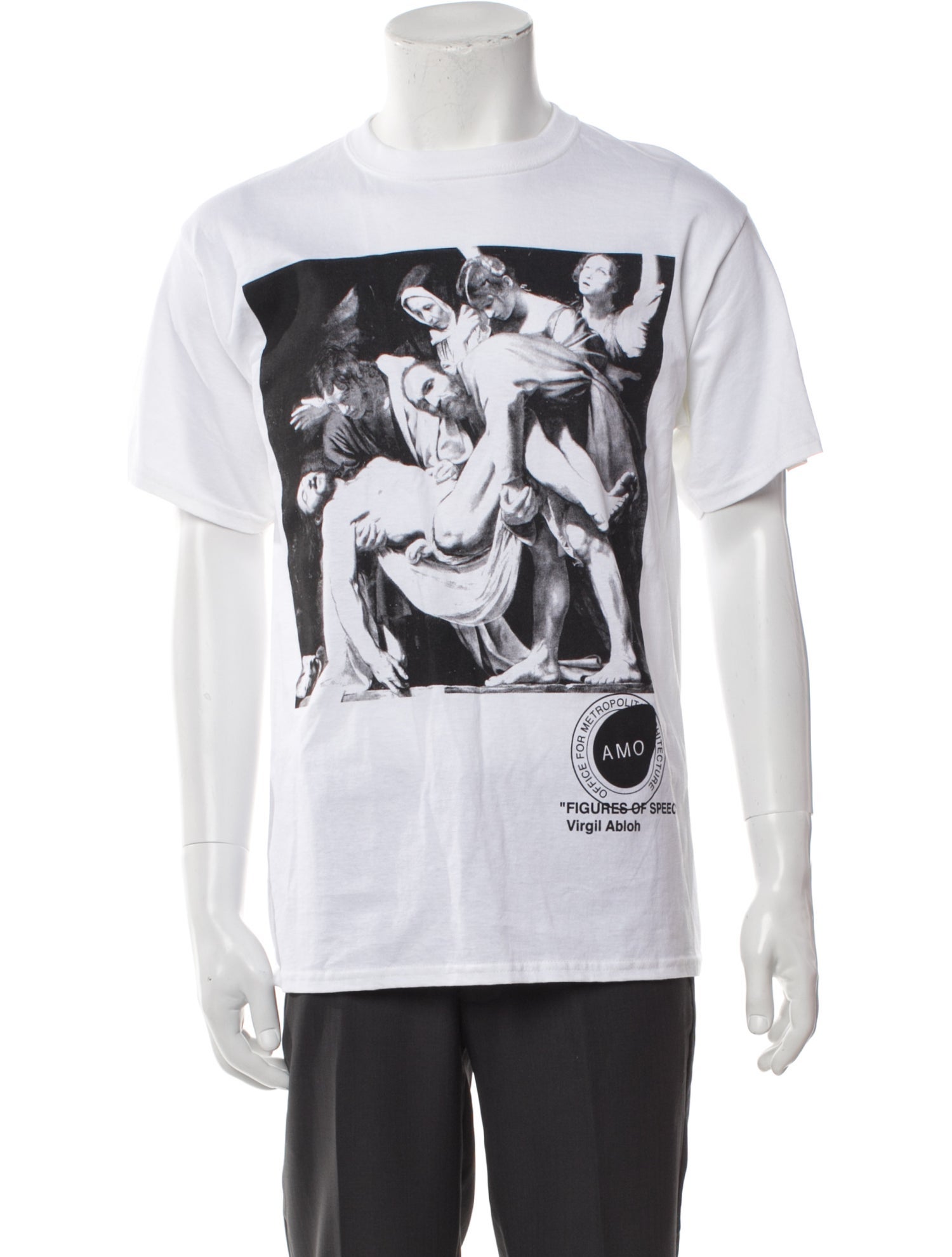 Virgil Abloh x MCA Graphic Print Crew Neck T-Shirt