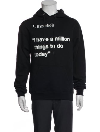 Virgil Abloh x MCA Graphic Print Crew Neck Hoodie