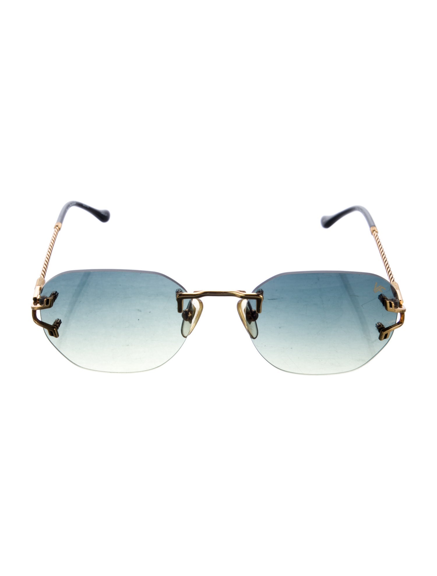 Vintage Frames by Corey Shapiro Round Gradient Sunglasses