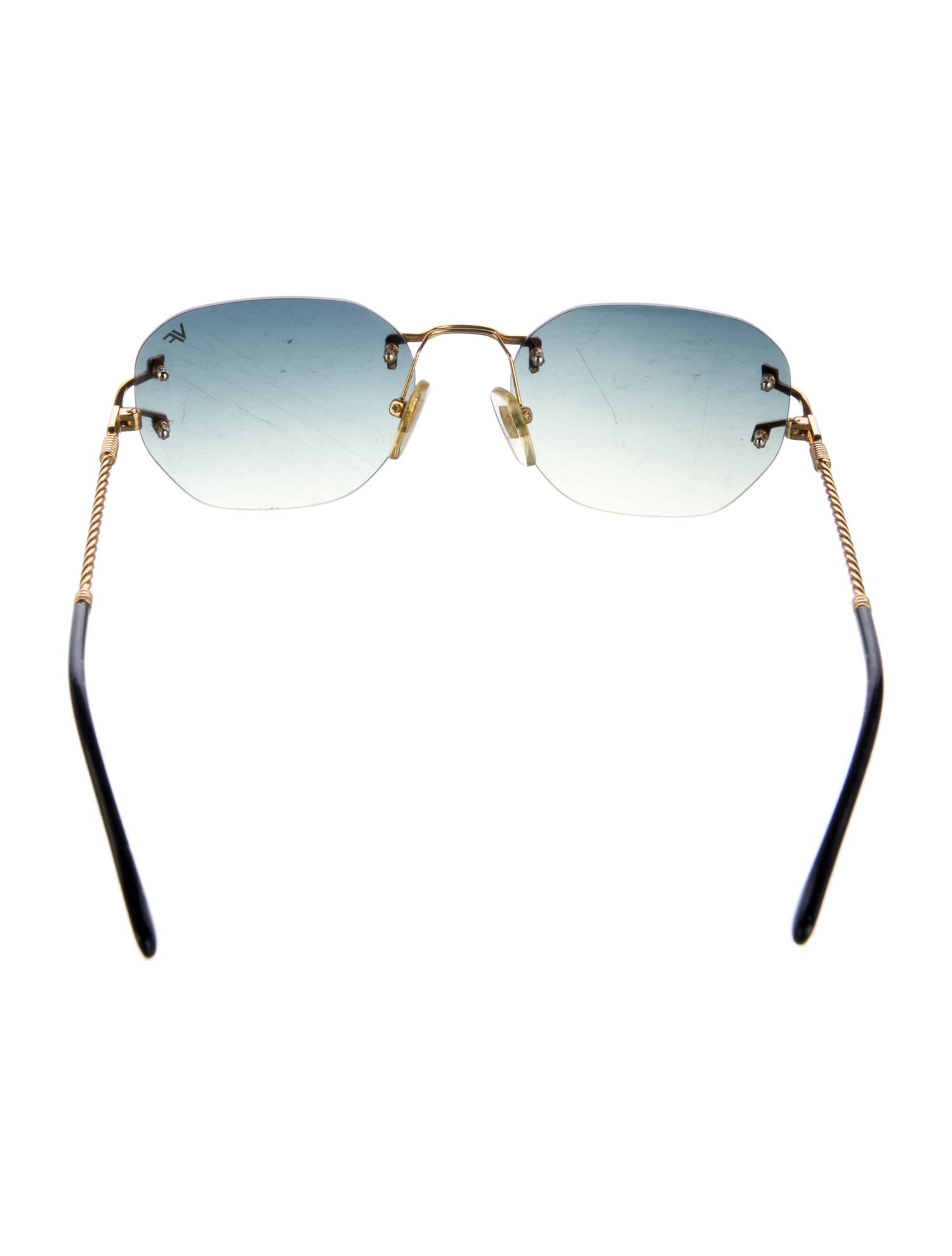 Vintage Frames by Corey Shapiro Round Gradient Sunglasses