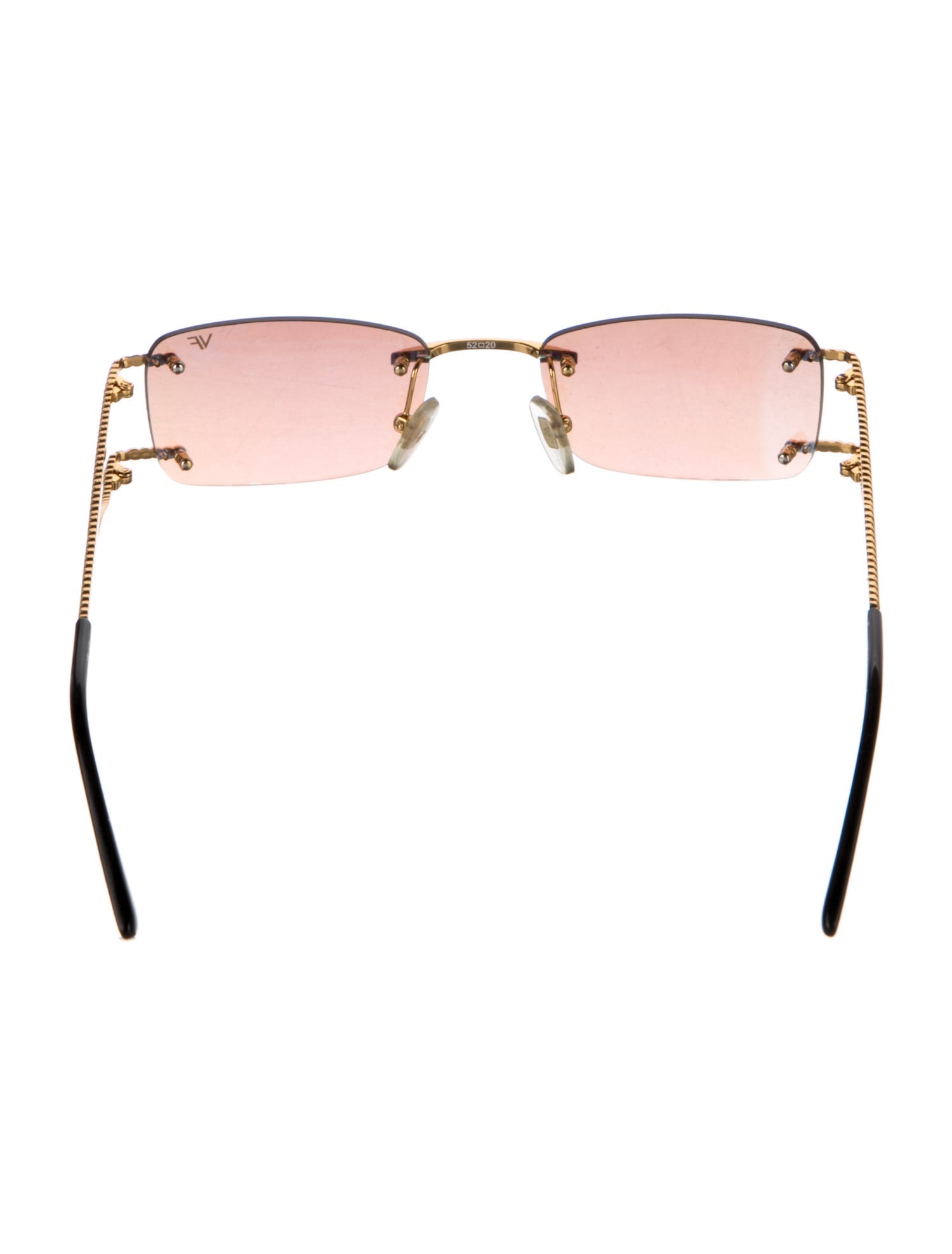 Vintage Frames by Corey Shapiro Square Tinted Sunglasses