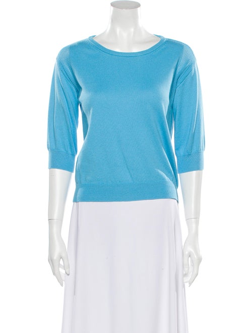 Victor Glemaud 2020 Scoop Neck Sweater Blue