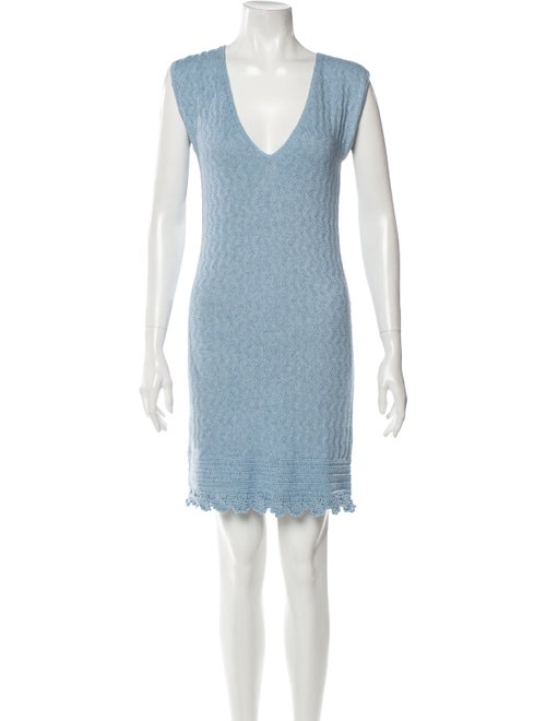 Victor Glemaud 2020 Crochet Trim Cover-Up Blue
