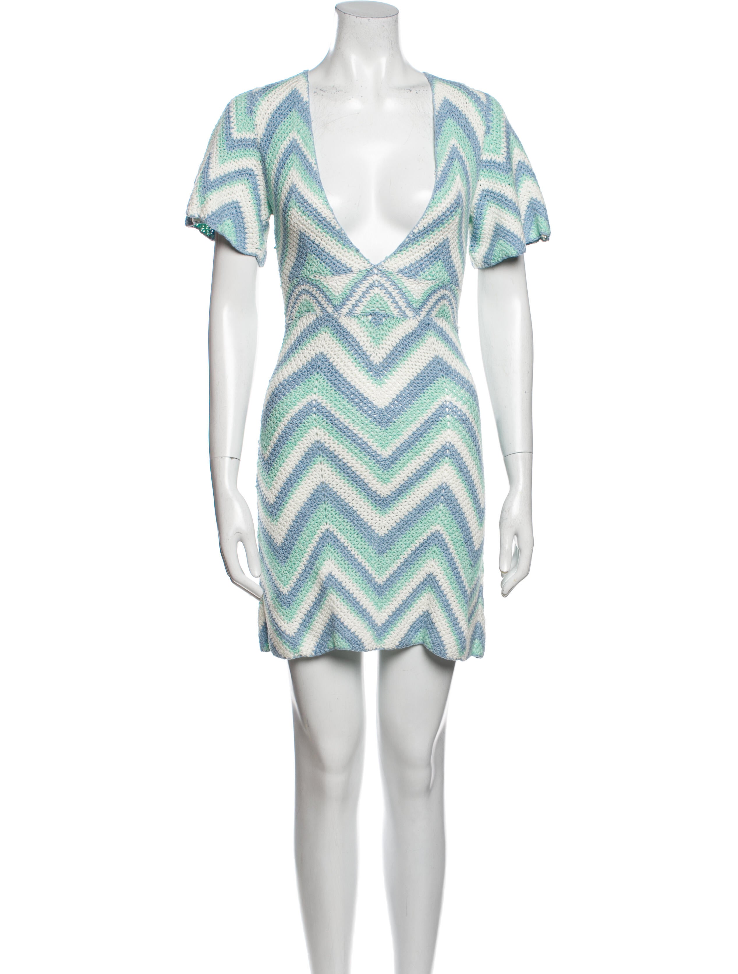 Victor Glemaud Striped Mini Dress