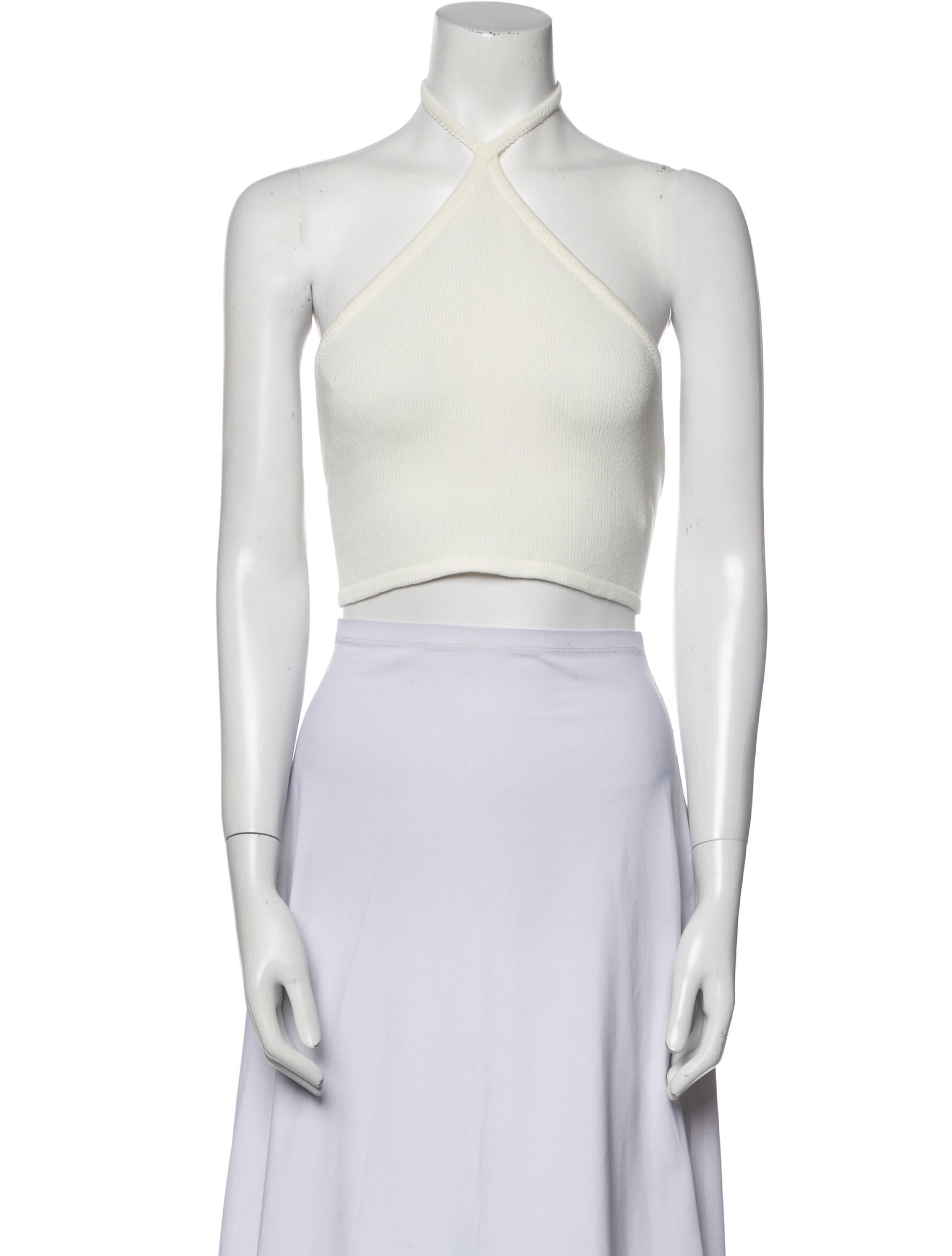 Victor Glemaud Halterneck Sleeveless Crop Top w/ Tags