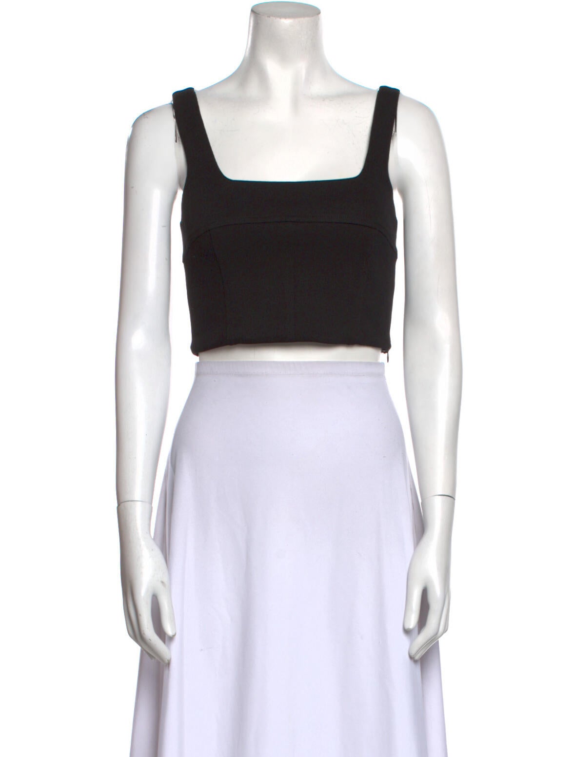 Victor Glemaud Square Neckline Sleeveless Crop Top w/ Tags