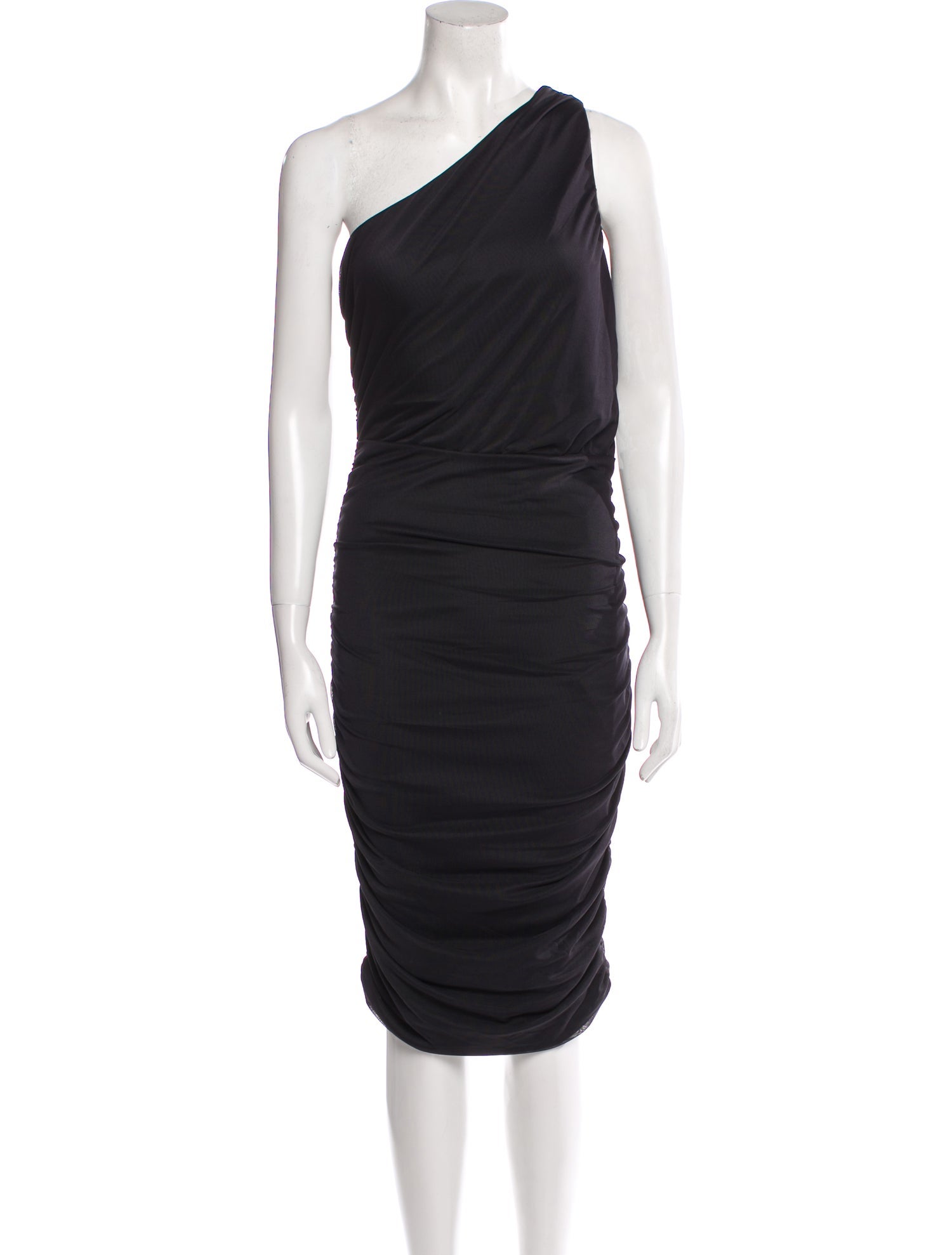 Victor Glemaud One-Shoulder Knee-Length Dress