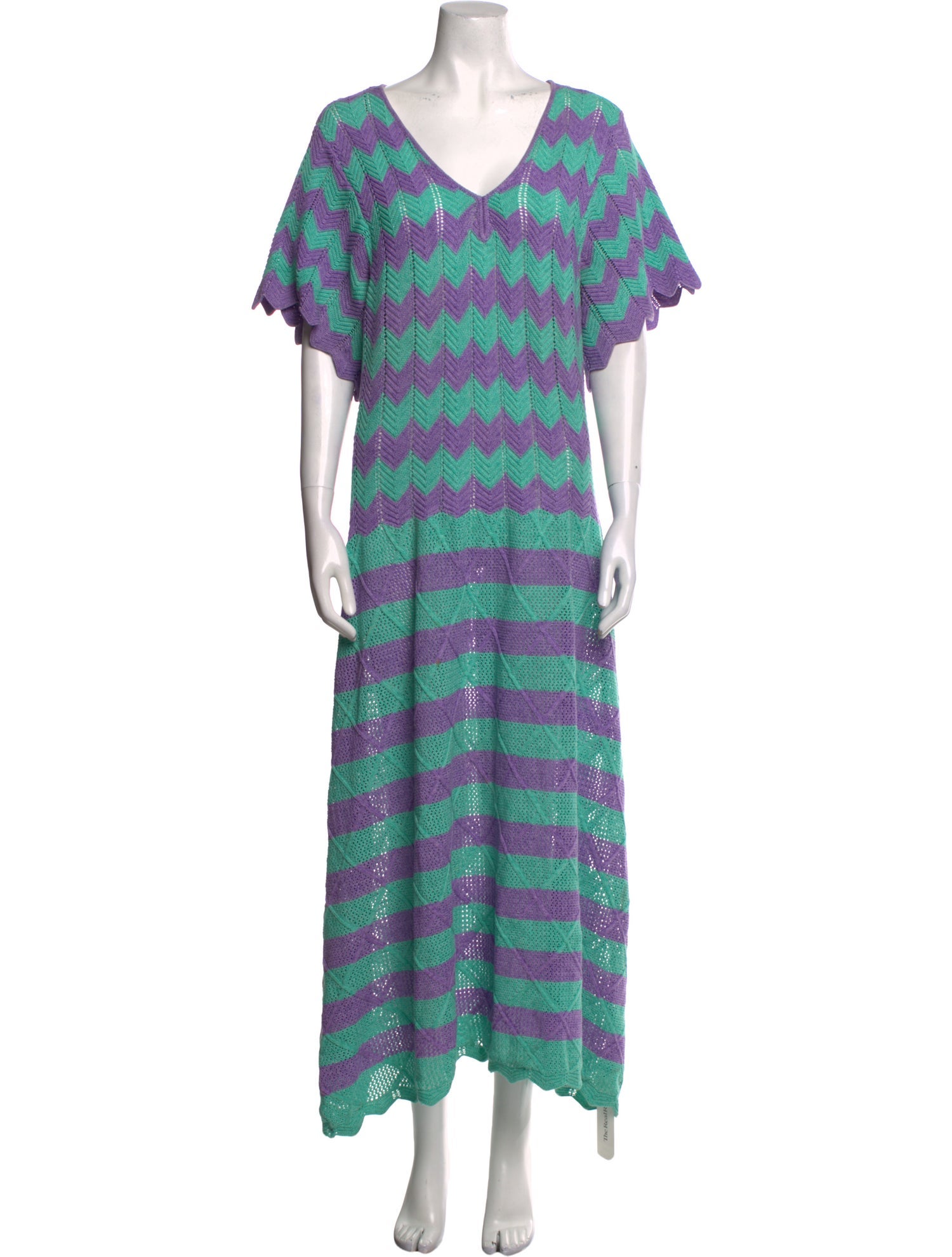 Victor Glemaud Striped Long Dress