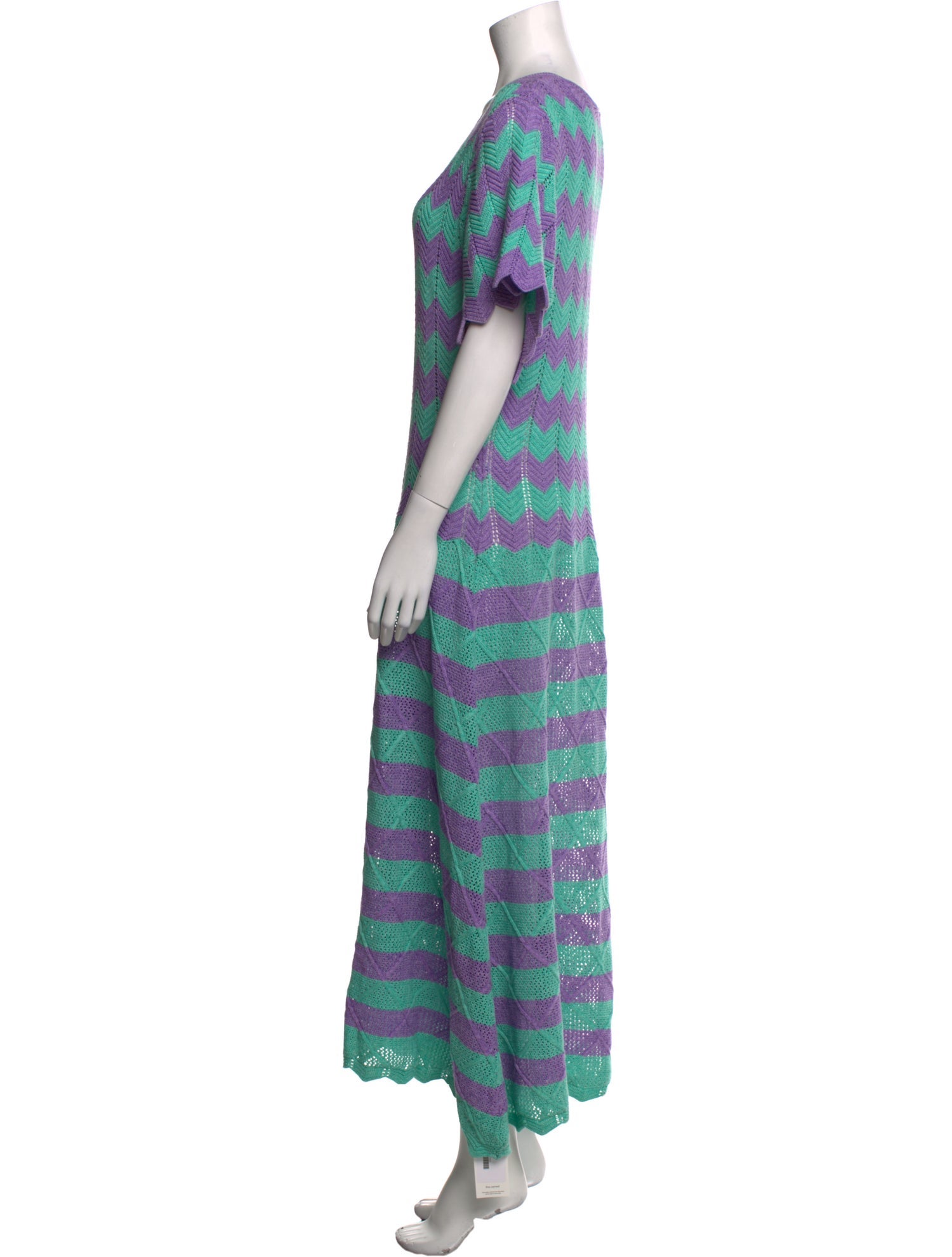 Victor Glemaud Striped Long Dress