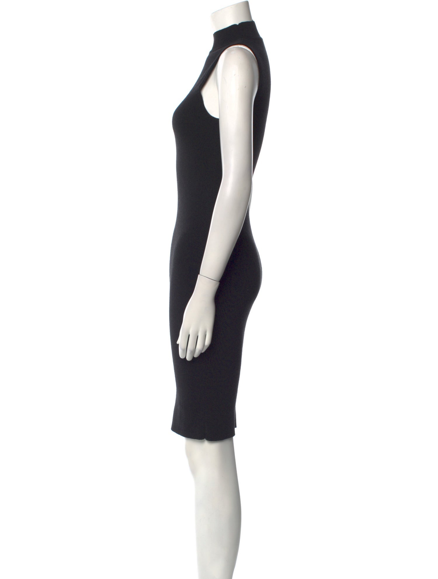 Victor Glemaud Mock Neck Knee-Length Dress