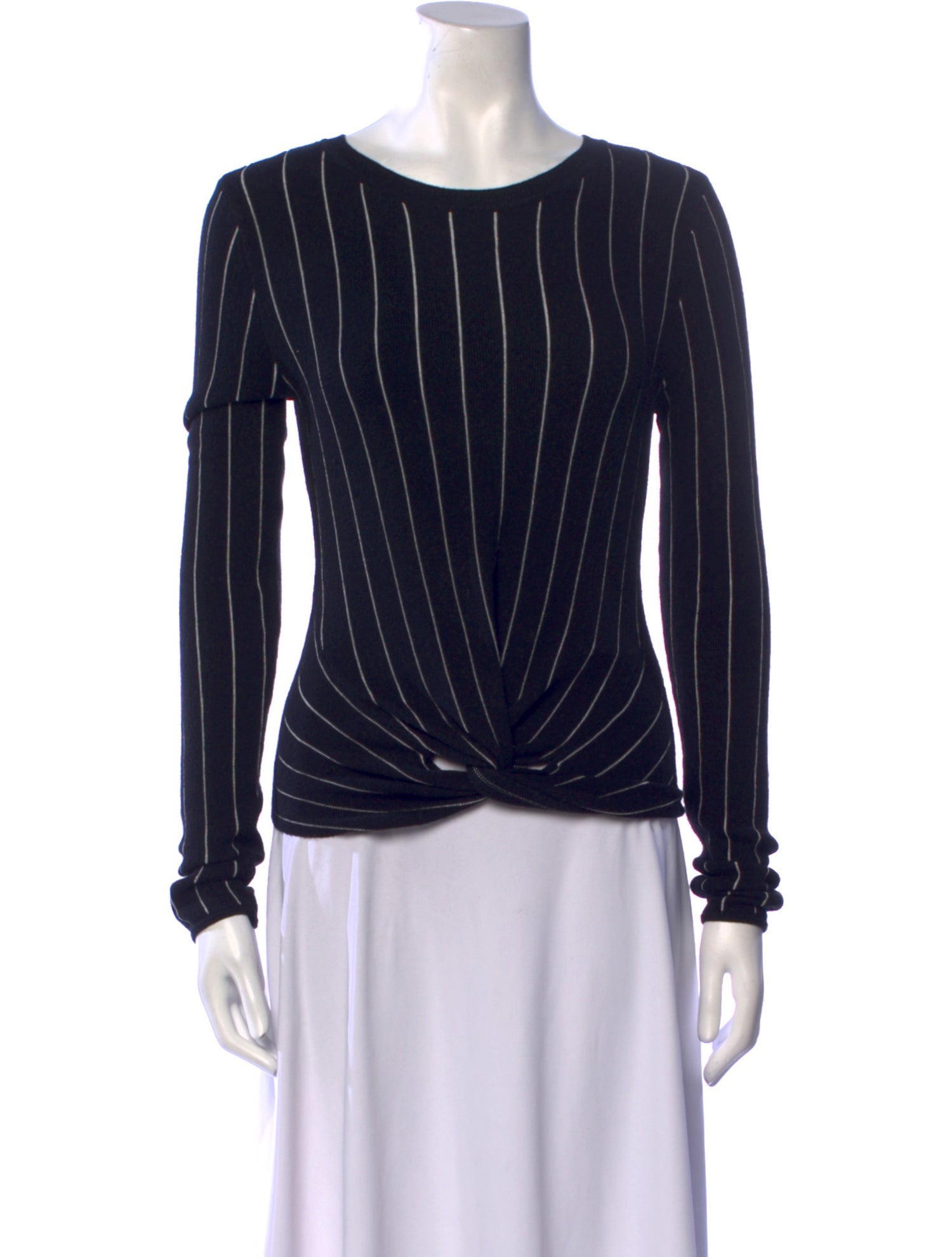 Victor Glemaud Striped Scoop Neck Sweater