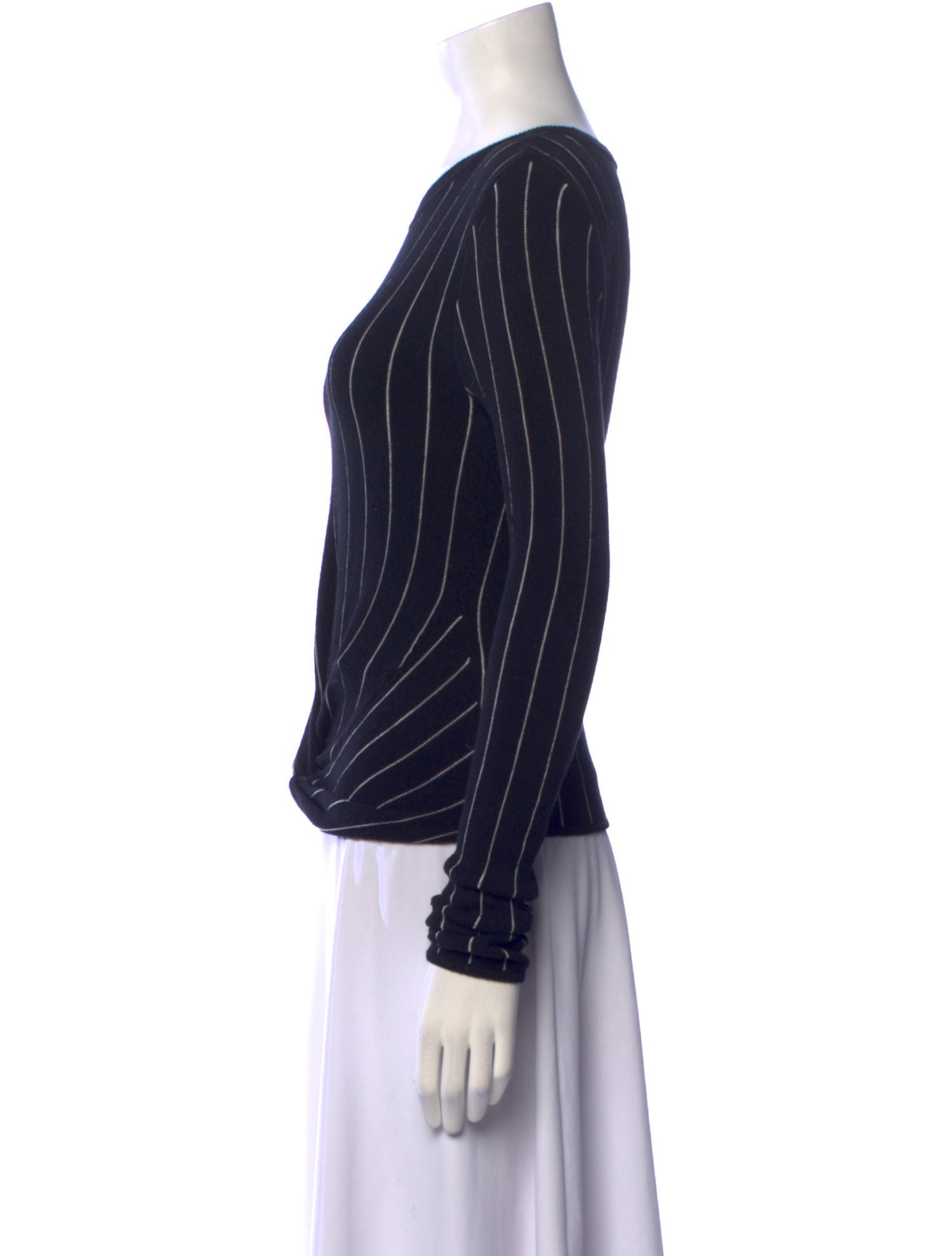 Victor Glemaud Striped Scoop Neck Sweater