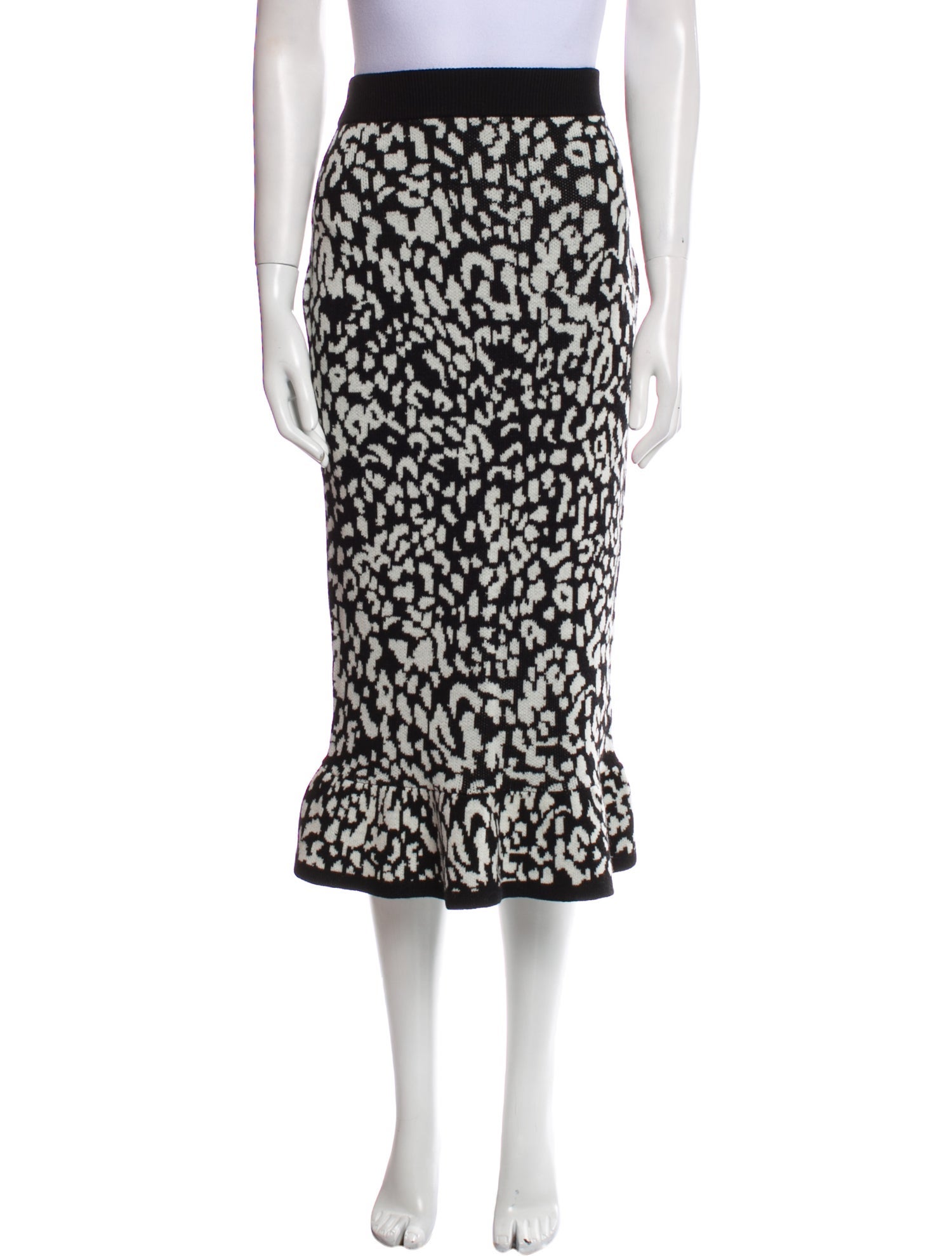 Victor Glemaud Wool Midi Length Skirt w/ Tags