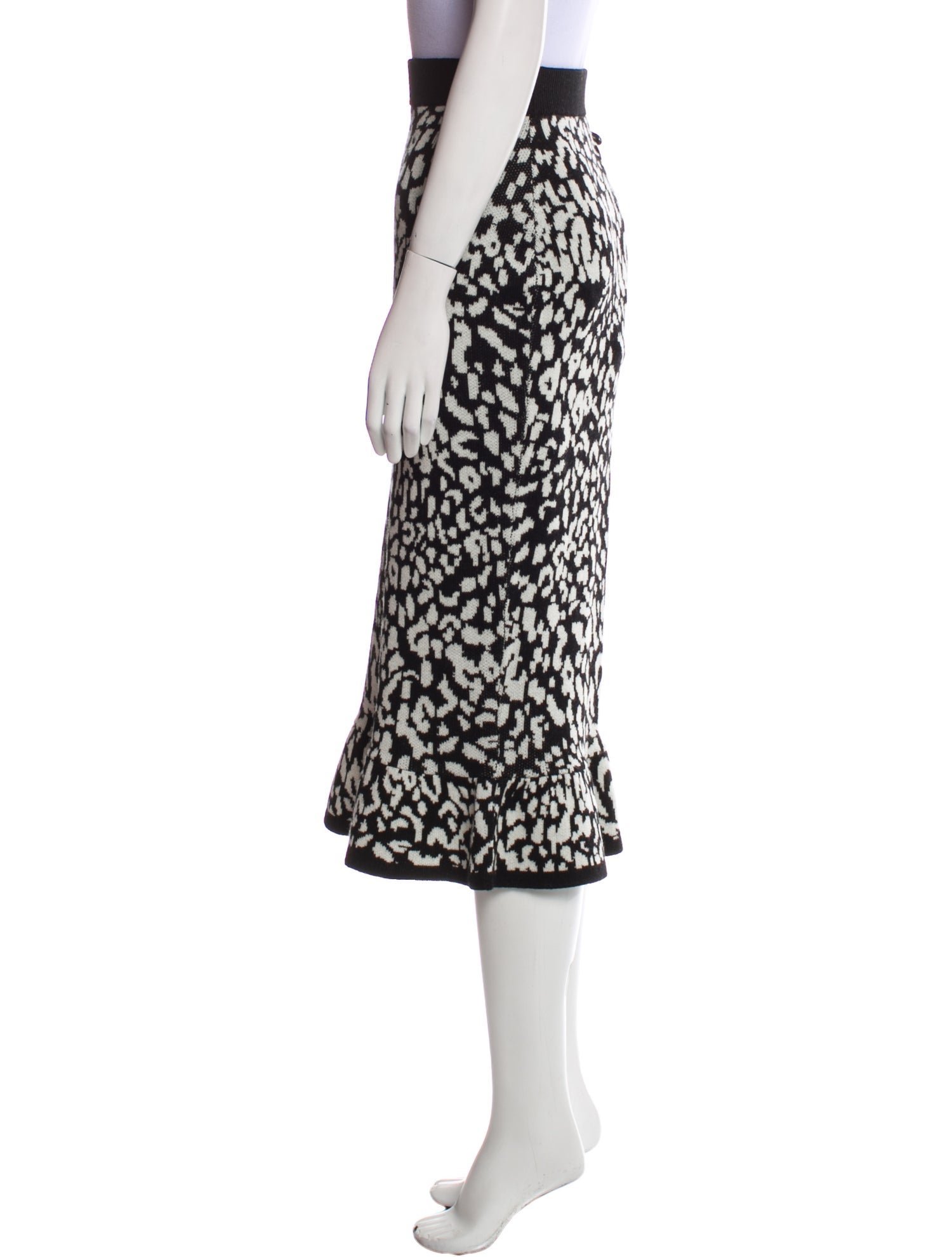 Victor Glemaud Wool Midi Length Skirt w/ Tags