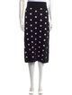 Victor Glemaud Polka Dot Print Midi Length Skirt