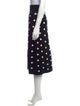 Victor Glemaud Polka Dot Print Midi Length Skirt
