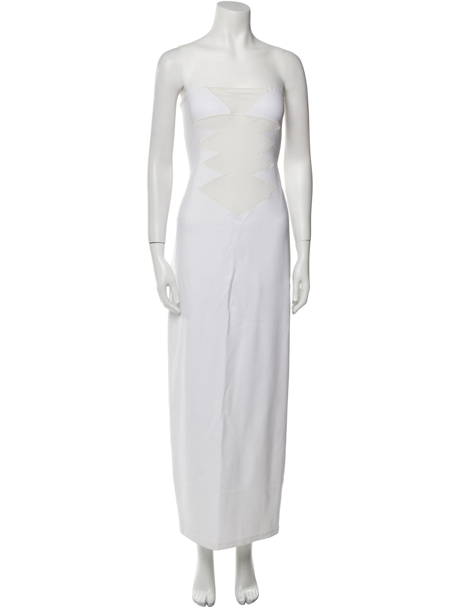Victor Glemaud Strapless Long Dress