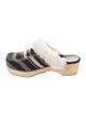 Victor Glemaud Canvas Striped Mules
