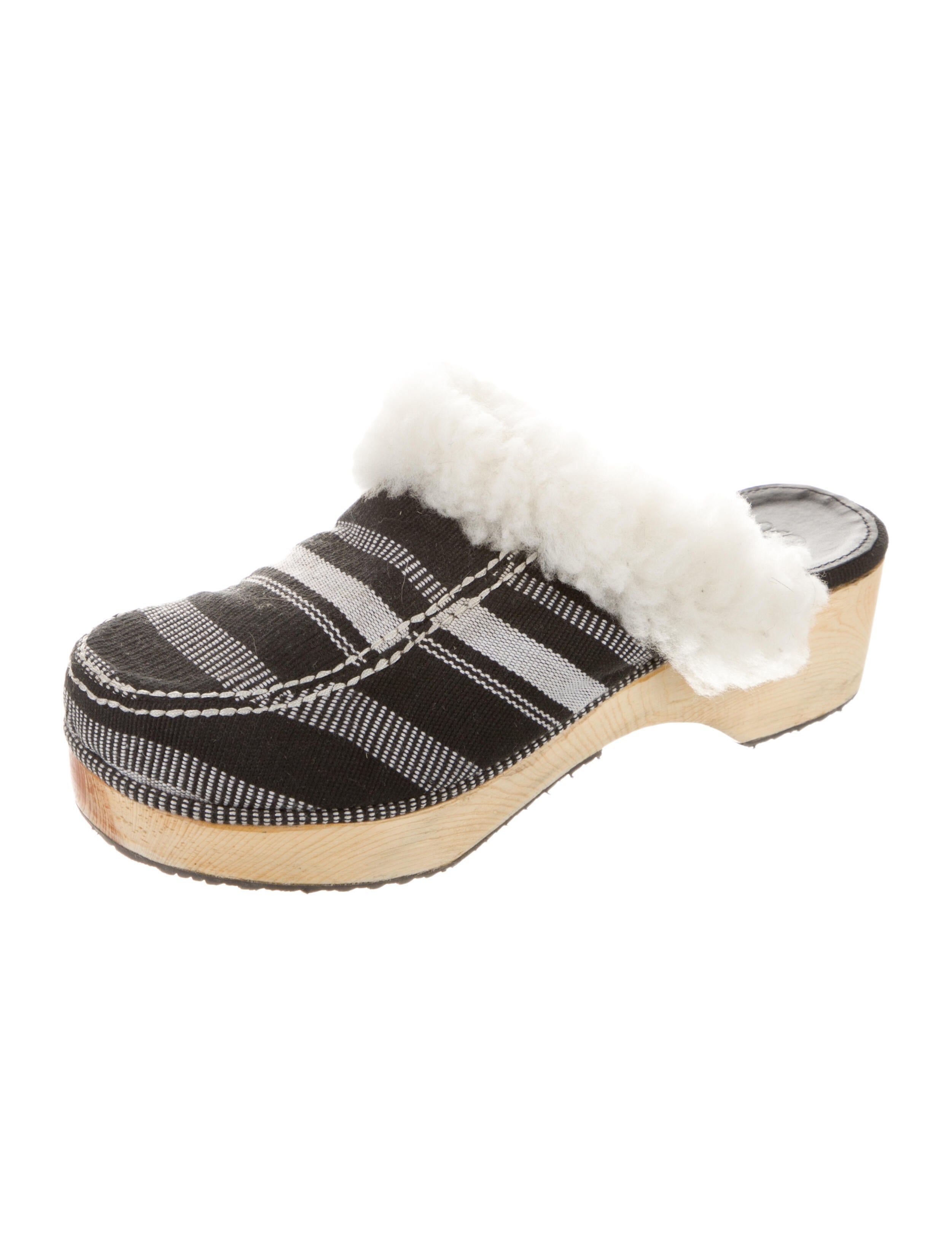 Victor Glemaud Canvas Striped Mules