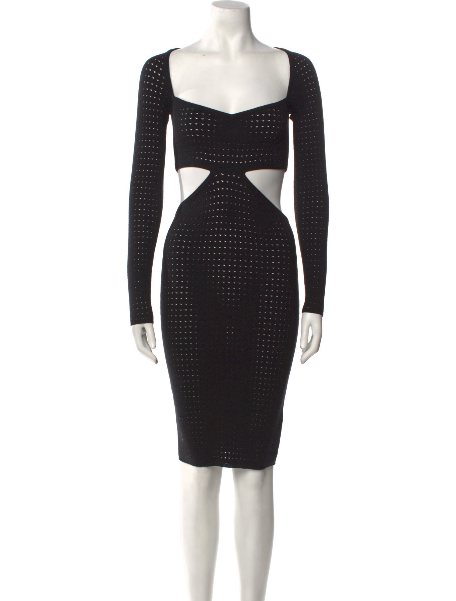 Victor Glemaud Wool Knee-Length Dress