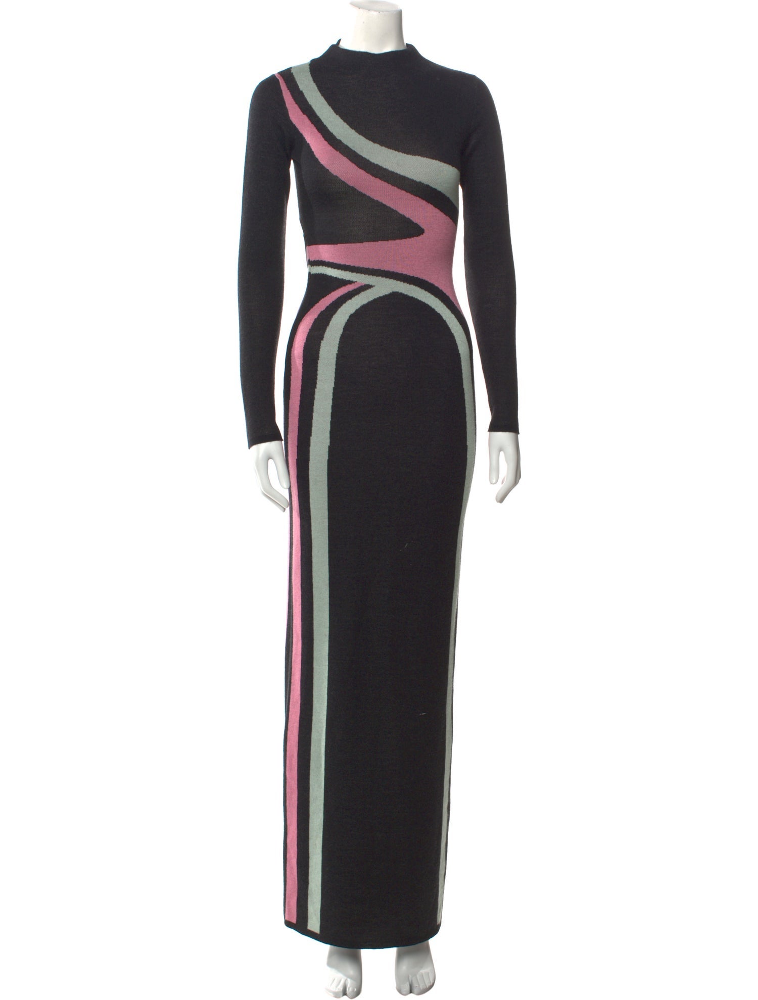 Victor Glemaud Printed Long Dress