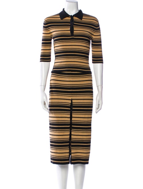 Victor Glemaud Striped Skirt Set