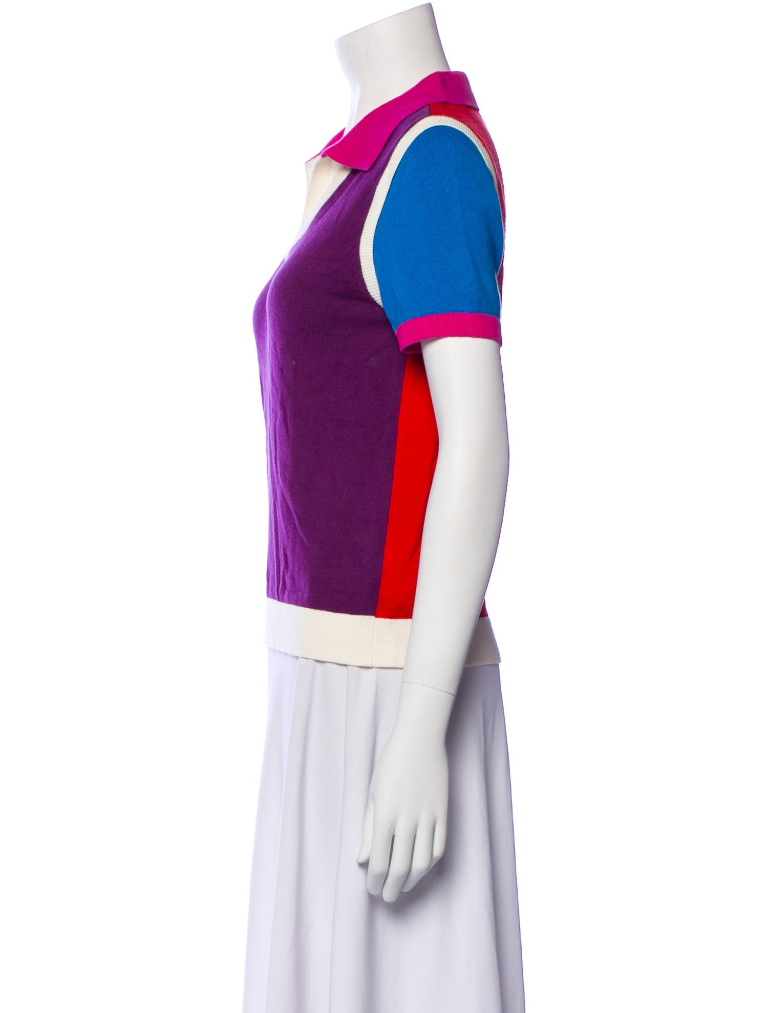 Victor Glemaud Colorblock Pattern V-Neck Sweater