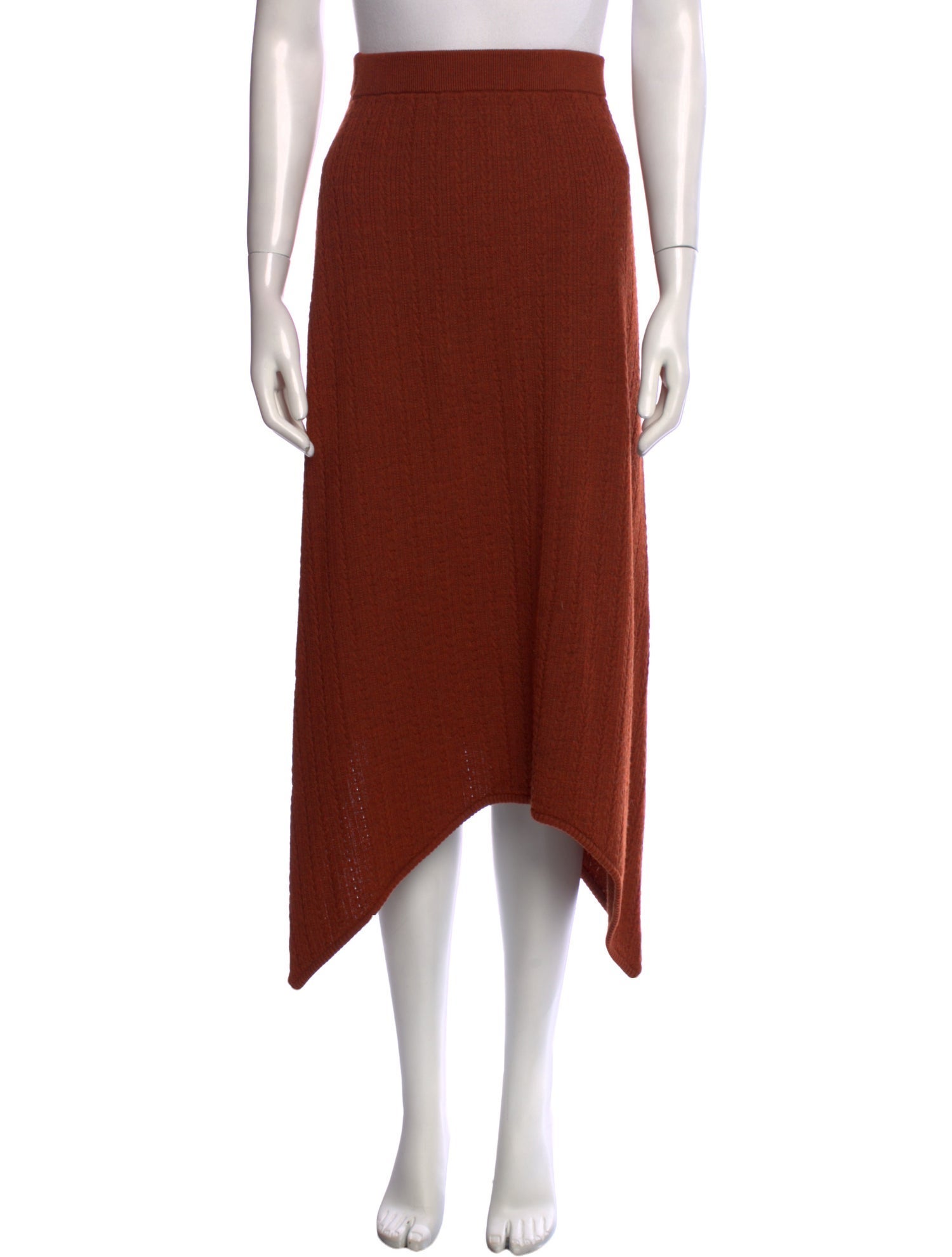 Victor Glemaud Wool Midi Length Skirt