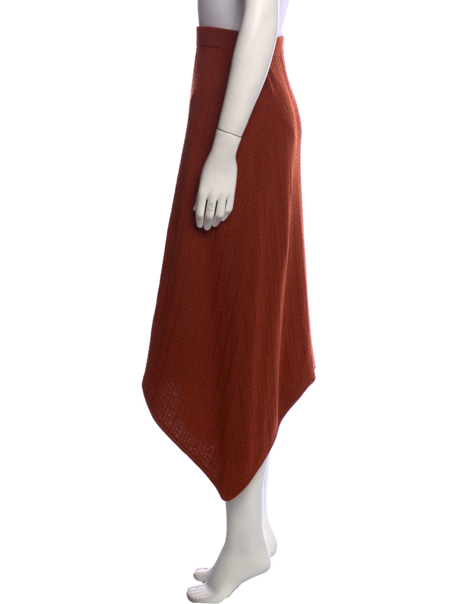 Victor Glemaud Wool Midi Length Skirt