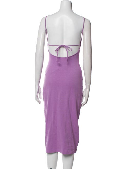 Victor Glemaud Square Neckline Midi Length Dress