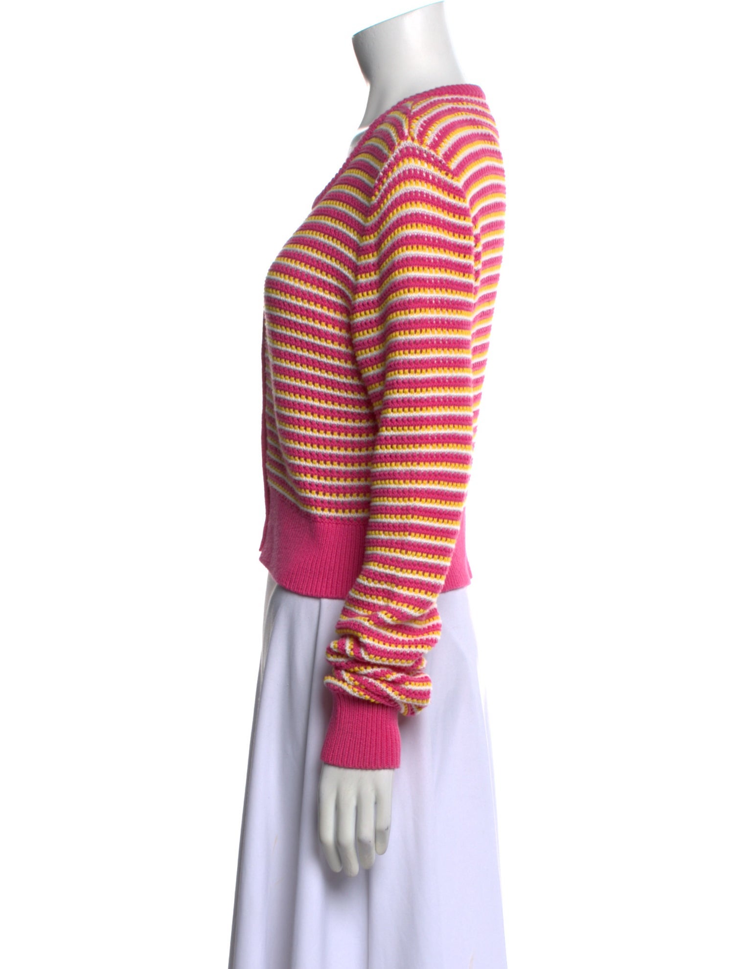 Victor Glemaud Striped V-Neck Sweater