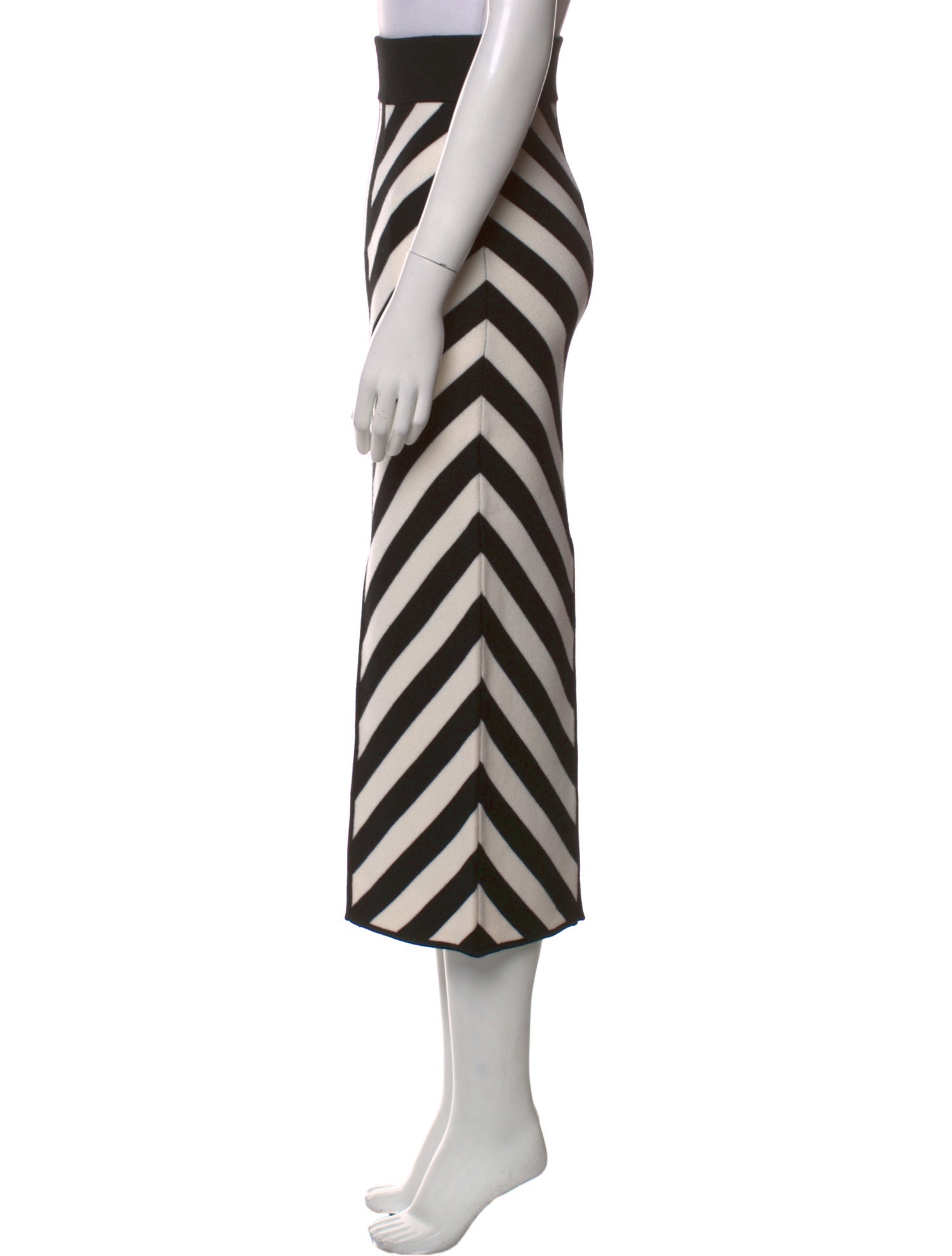 Victor Glemaud Wool Midi Length Skirt