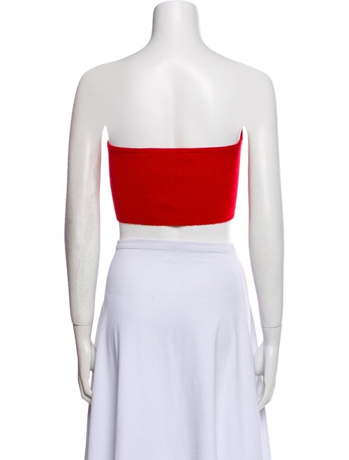 Victor Glemaud Wool Strapless Crop Top