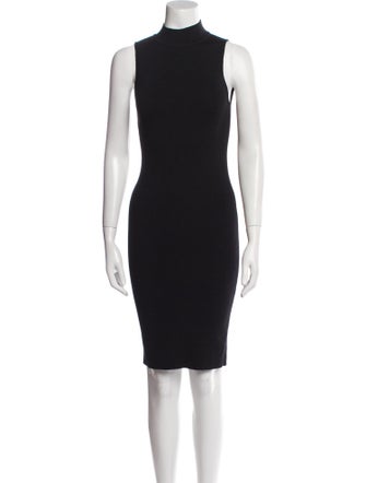 Victor Glemaud Mock Neck Knee-Length Dress