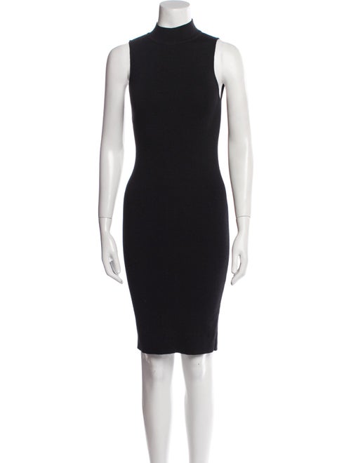 Victor Glemaud Mock Neck Knee-Length Dress