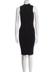 Victor Glemaud Mock Neck Knee-Length Dress