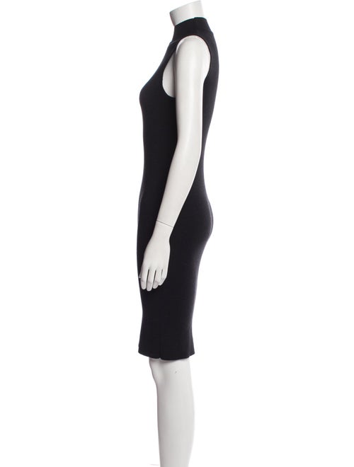 Victor Glemaud Mock Neck Knee-Length Dress