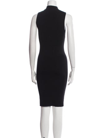 Victor Glemaud Mock Neck Knee-Length Dress