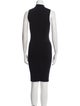 Victor Glemaud Mock Neck Knee-Length Dress
