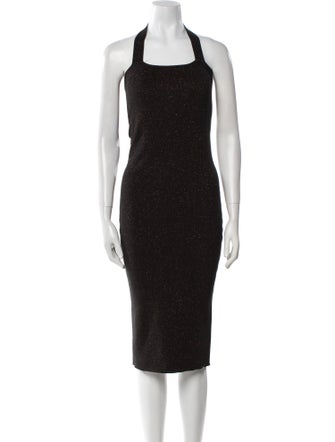 Victor Glemaud Halterneck Midi Length Dress